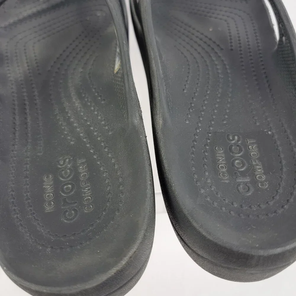 Crocs Via Collection‎ Sandals Women's 8 Flip Flop Waterproof Thong Comfort Slide